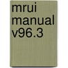 MRUI manual v96.3 door A. van den Boogaart