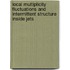 Local multiplicity fluctuations and intermittent structure inside jets