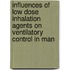Influences of low dose inhalation agents on ventilatory control in man