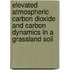 Elevated atmospheric carbon dioxide and carbon dynamics in a grassland soil