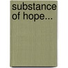 Substance of hope... door F. Nyarko