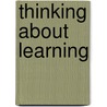Thinking about learning door E.B. Klatter