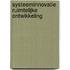Systeeminnovatie ruimtelijke ontwikkeling