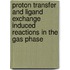 Proton Transfer and Ligand Exchange Induced Reactions in the Gas Phase