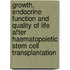 Growth, endocrine function and quality of life after haematopoietic stem cell transplantation