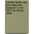 Notulen Boek van den Raad van Bussum 1 Mei 1817 tot 30 Juli 1842