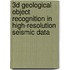 3D Geological Object Recognition in High-Resolution Seismic Data