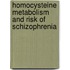 Homocysteine metabolism and risk of schizophrenia