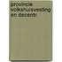 Provincie volkshuisvesting en decentr.