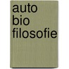 Auto bio filosofie door Schonfeld Wichers