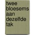 Twee bloesems aan dezelfde tak