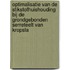 Optimalisatie van de stikstofhuishouding bij de grondgebonden serreteelt van kropsla