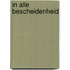 In alle bescheidenheid