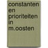 Constanten en prioriteiten in m.oosten