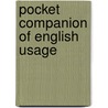 Pocket companion of english usage door Diemont