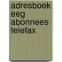 Adresboek eeg abonnees telefax