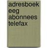 Adresboek eeg abonnees telefax by Hermann
