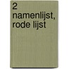 2 Namenlijst, rode lijst door T.W. Kuyper