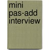 Mini pas-add interview door S. Moss