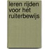 Leren rijden voor het ruiterbewijs