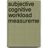 Subjective cognitive workload measureme