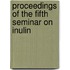 Proceedings of the fifth seminar on Inulin
