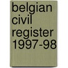 Belgian civil register 1997-98 by J. Schotmans
