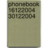 Phonebook 16122004 30122004