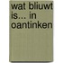 Wat bliuwt is... in Oantinken