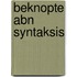 Beknopte abn syntaksis