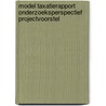 Model taxatierapport onderzoeksperspectief projectvoorstel door H.M. Pijnenburg