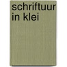 Schriftuur in klei by Beks