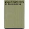 Productiebeheersing en boerenbelang door A. van Cooten