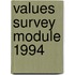 Values survey module 1994