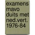Examens mavo duits met ned.vert. 1976-84