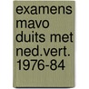 Examens mavo duits met ned.vert. 1976-84 door Kraay