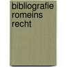 Bibliografie Romeins recht by Spruit