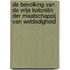De bevolking van de vrije koloniën der maatschappij van weldadigheid