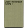 uitstroomcertificaat FA-lang 1 door Onbekend