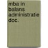 Mba in balans administratie doc.