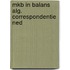 Mkb in balans alg. correspondentie ned