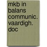 Mkb in balans communic. vaardigh. doc door Hogenbirk