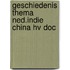 Geschiedenis thema ned.indie china hv doc