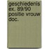 Geschiedenis ex. 89/90 positie vrouw doc.