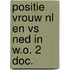 Positie vrouw nl en vs ned in w.o. 2 doc.