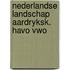 Nederlandse landschap aardryksk. havo vwo