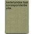 Nederlandse taal correspondentie uitw.