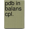 Pdb in balans cpl. by Unknown