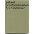 Pakket prentbriefkaarten 5 x 8 motieven