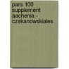 pars 100 supplement Aachenia - Czekanowskiales door Onbekend